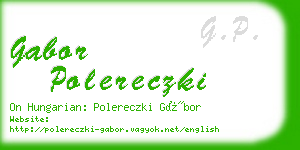 gabor polereczki business card